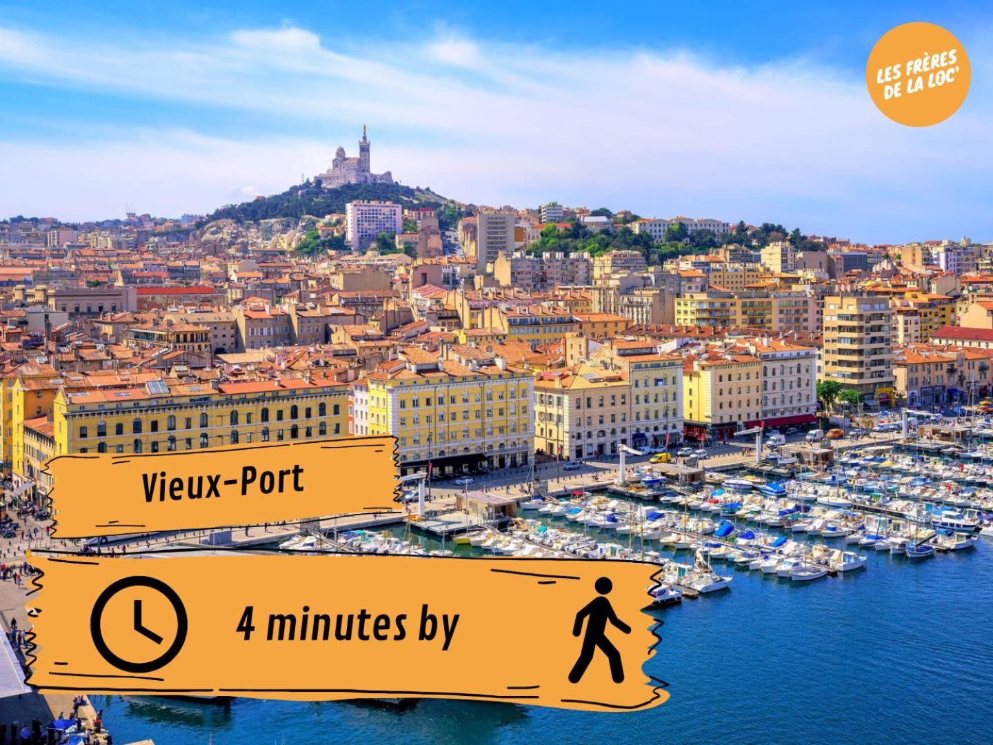Le Mistral - 2 Min Du Vieux Port Sur Rue Pietonne - Les Freres De La Loc' Apartment มาร์กเซย ภายนอก รูปภาพ